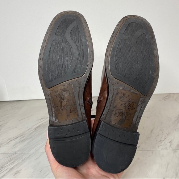 Franco Sarto Marcus Brown Leather Bootie 6.5M